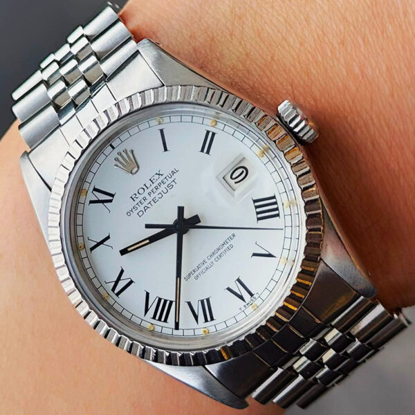 Rolex Datejust 16030 White Buckley Dial