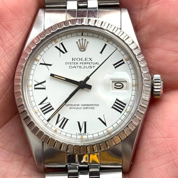 Rolex Datejust 16030 White Buckley Dial