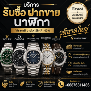 🙏รับซื้อนาฬิกามือสอง🙏 Rolex Omega Patek Piaget 🤝📌